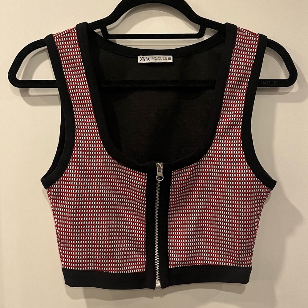 NWOT Zara Zip Up Tank